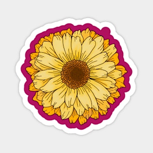 Yellow Flower of Happiness Magnet