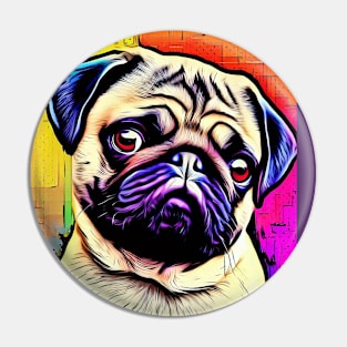 Pug Pop art Pin