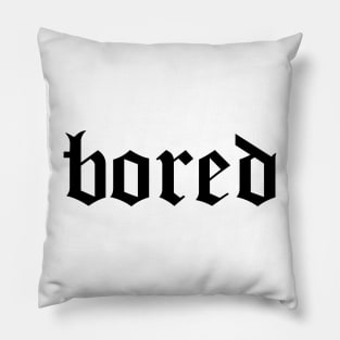 bored  - Logo chest (hype, aesthetic) Pillow