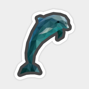 Low Poly Dolphin Magnet