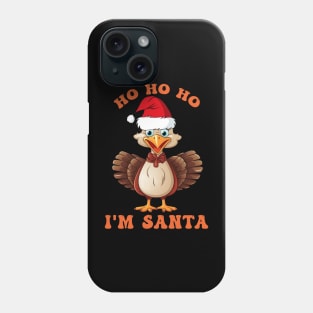 Thanksgiving Turkey Funny Fake Santa Thanksgiving Turkey Day Phone Case