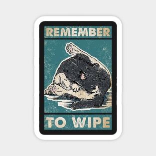 Cat Remember to Wipe Cat Lover Magnet