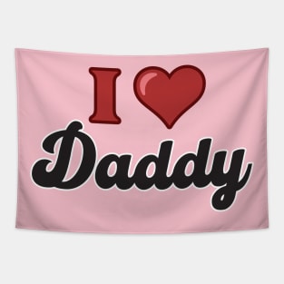 I HEART DADDY Tapestry