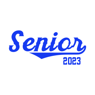 Senior 2023 with Swooping Text T-Shirt