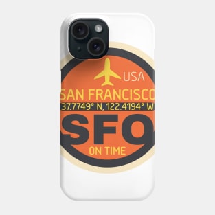 San Francisco mode X airport badge Phone Case