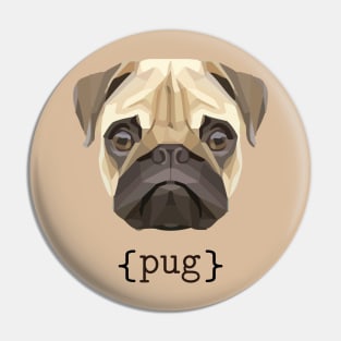 Cute Watercolor Pug Face Definition Pin