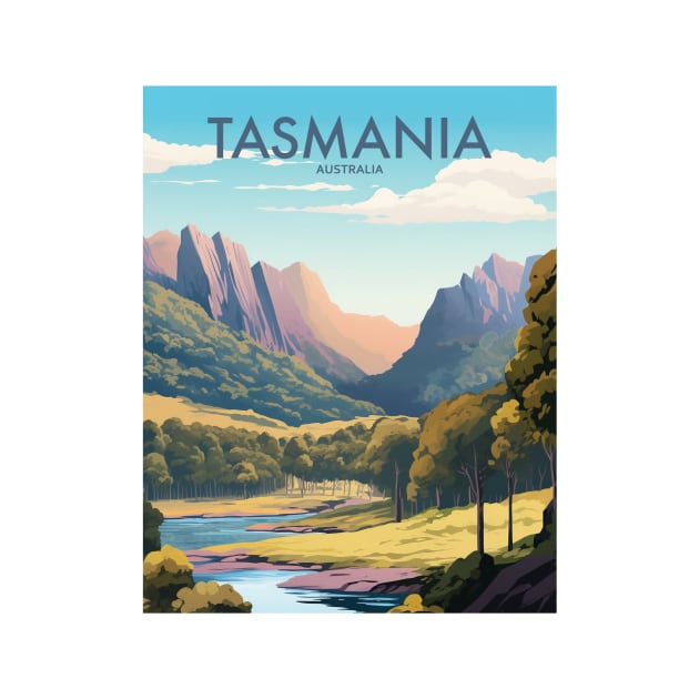 TASMANIA by MarkedArtPrints