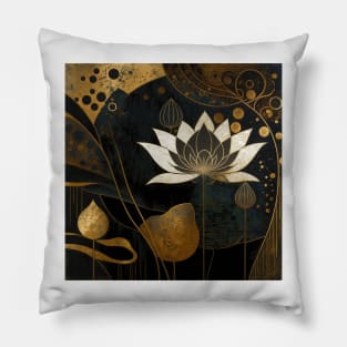 flower and gold Pillow