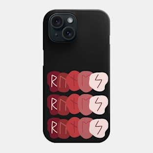 "RUNES" On Red Phone Case