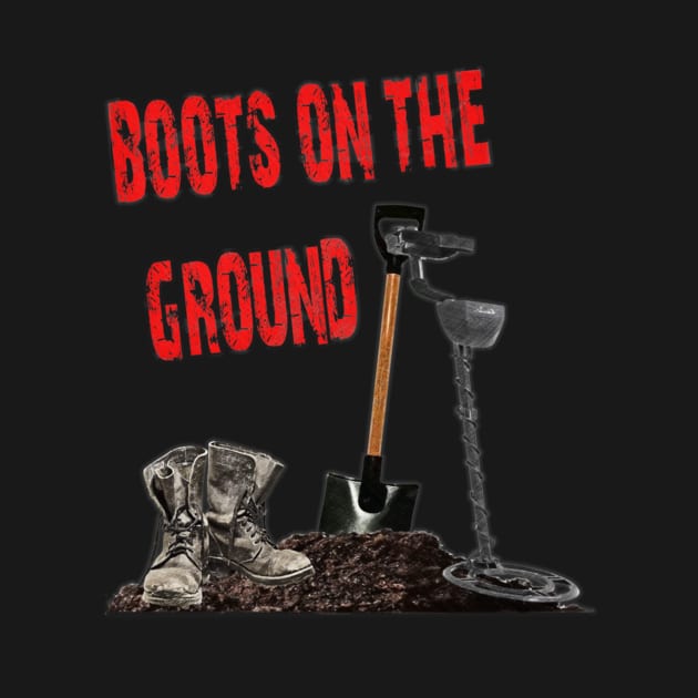 Boots on the ground (Black) by Kimhanderson