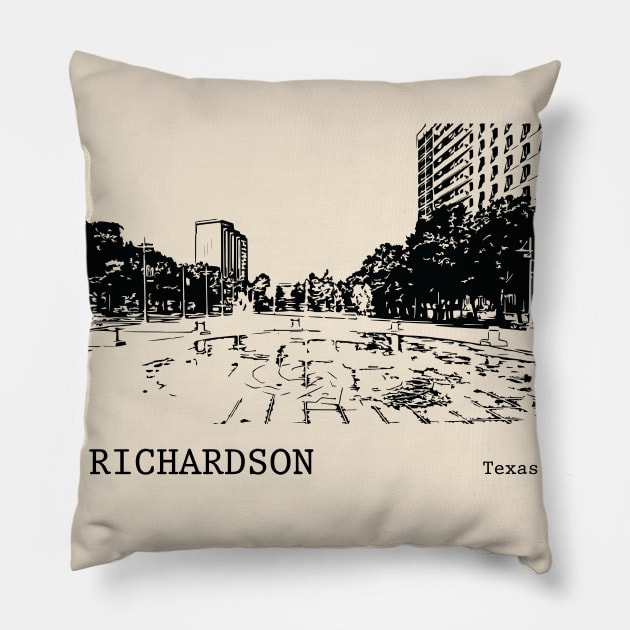 Richardson Texas Pillow by Lakeric
