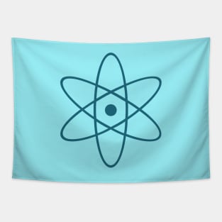 Atom - Teal Pattern Tapestry