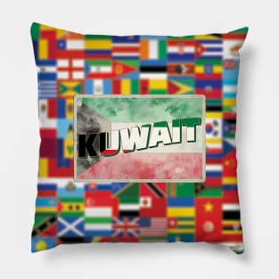 Kuwait Vintage style retro souvenir Pillow