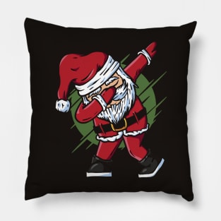 Funny Dabbing Santa Claus Cartoon Pillow