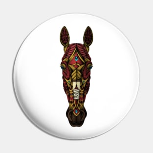 Ornate Horse Head Pin