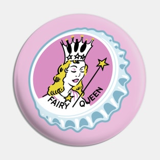 Vintage Fairy Queen Ballins Soda Bottlecap Pin