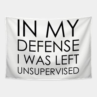 in my defense i was left unsupervised Tapestry