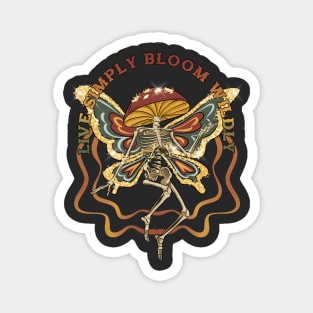 Live Simply Bloom Wildly Magnet