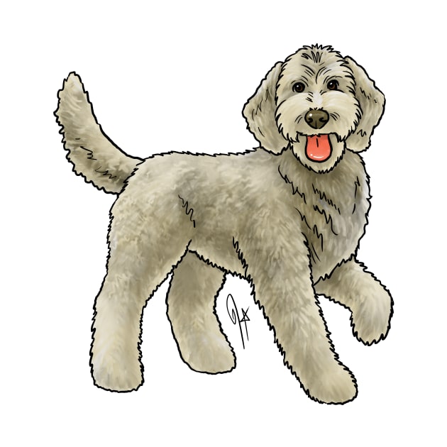 Dog - Goldendoodle - Cream by Jen's Dogs Custom Gifts and Designs