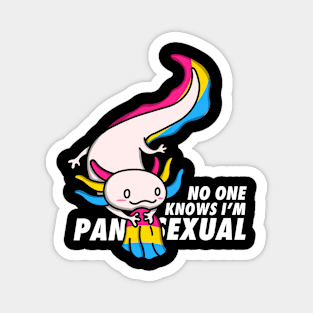 Pansexual Pride Axolotl Magnet