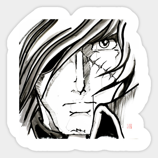 Wallpaper Captain Harlock 2 Harlock Sticker Teepublic Desktop Wallpaper