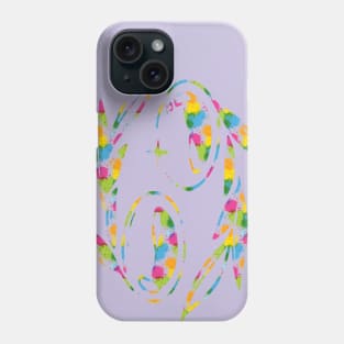 Floral cancer zodiac sign colors spray Phone Case