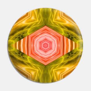 Vibrant geometric kaleidoscope Pin