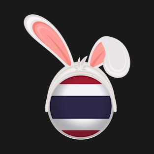 happy easter Thailand bunny ears flag cute designs T-Shirt