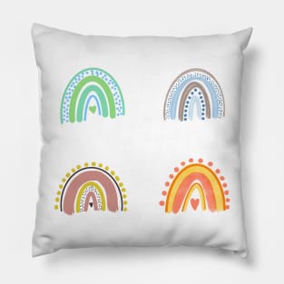 Boho rainbow Pillow