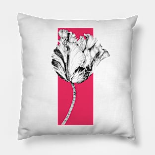 Ink - Tulip Variation 1 Pillow