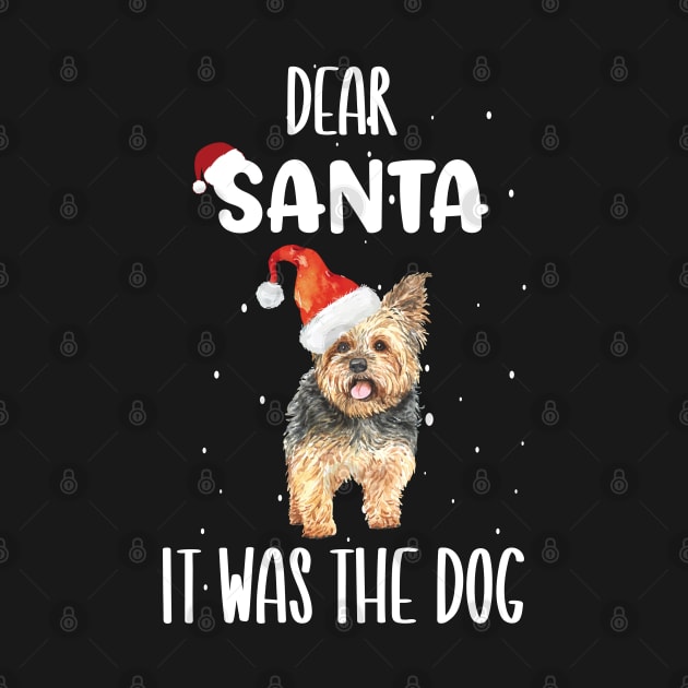 Dear Santa It Was The Dog Tree - Funny Christmas Dog Owner Saying Gift by WassilArt