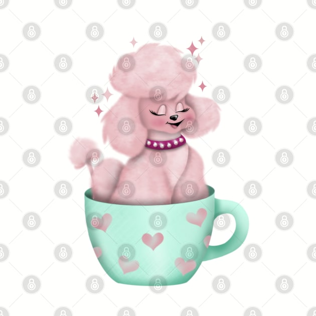 Poodle cup by Manxcraft