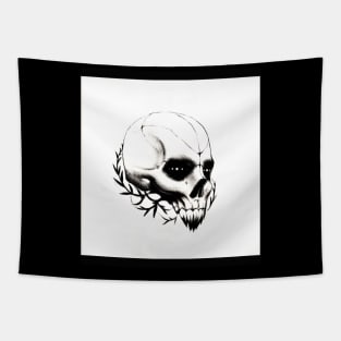 basketball skull Tapestry