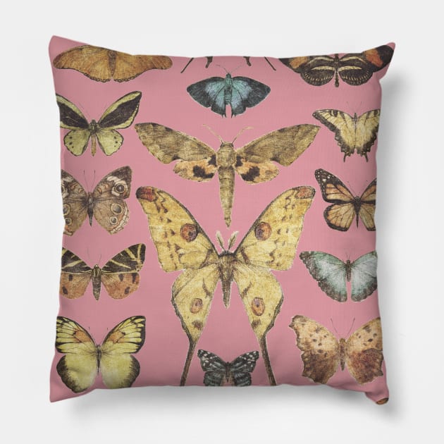 Butterflies Pillow by mikekoubou