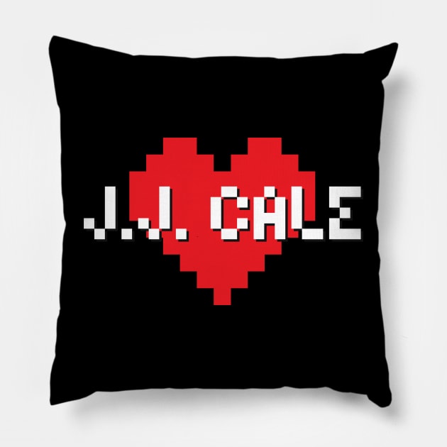 jj cale -> pixel art Pillow by LadyLily