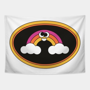 Cute Cartoon Rainbow Tapestry