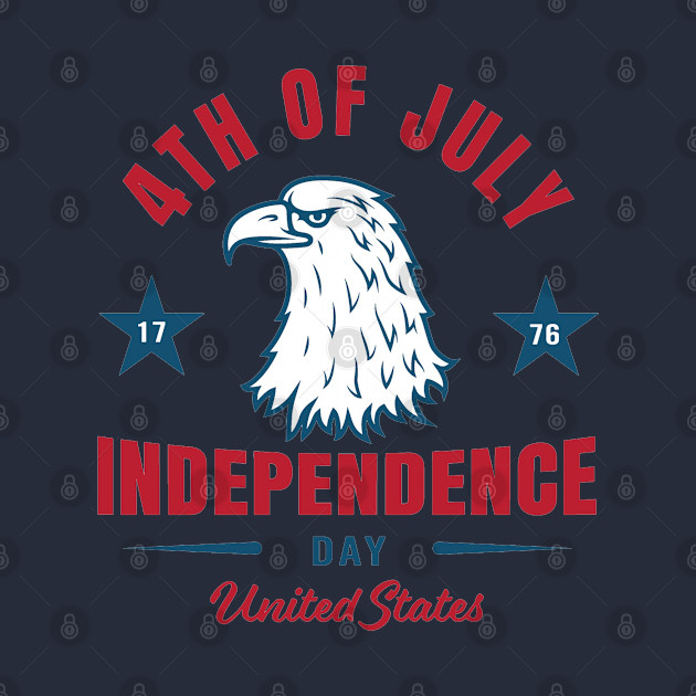 Independence day United States 4th July T-Shirt by white.ink