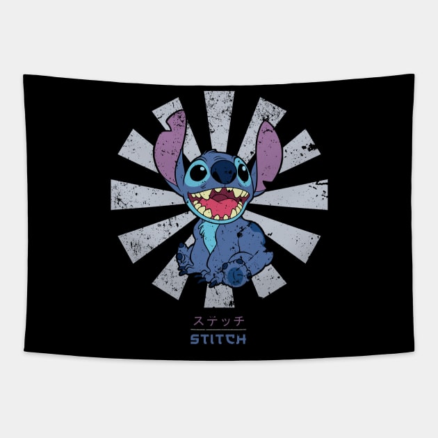 Lilo & Stich Retro Japanese Tapestry by Nova5