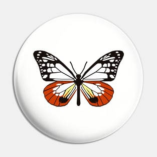 Chestnut Tiger Butterfly Pin