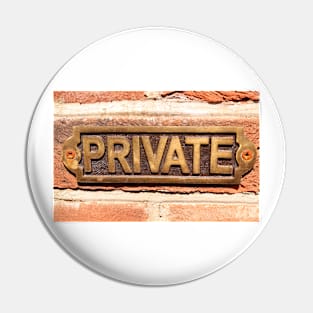 Private sign Pin