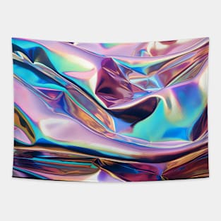 Metallic Holographic Design Tapestry