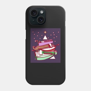 Pile of Hurdy Gurdies Christmas Card Phone Case