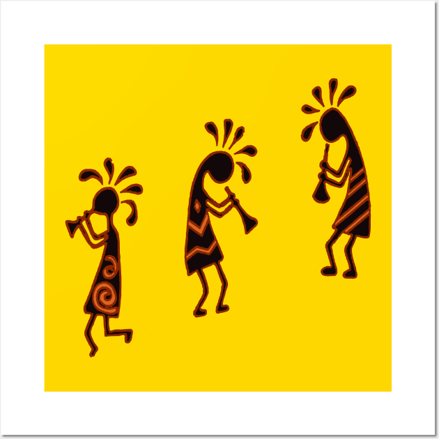  Kokopelli Stencil - Tribal Stencil, Navajo, Kokopelli