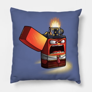 Angry lighter Pillow