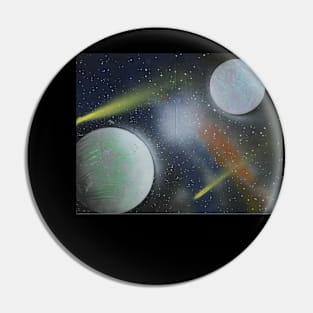 galaxy spray paint art Pin