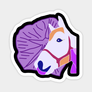 Purple horse Magnet