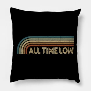 All Time Low Retro Stripes Pillow