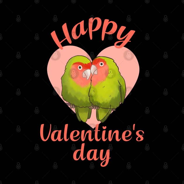 Happy valentines day love birds by Yarafantasyart