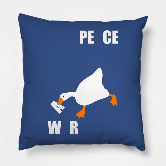 War & Peace Goose Pillow by Astroman_Joe