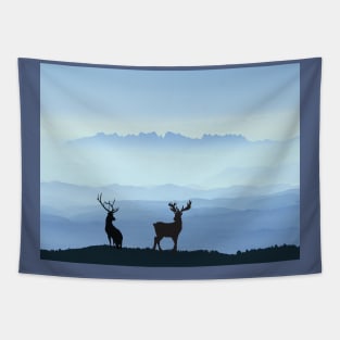 stags in the wild Tapestry